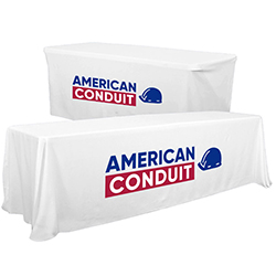 AMERICAN CONDUIT CONVERTIBLE 6' TO 8' TABLE THROW