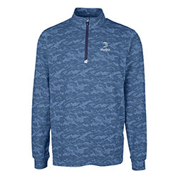 MEN'S CUTTER & BUCK CAMO PRINT QUARTER ZIP