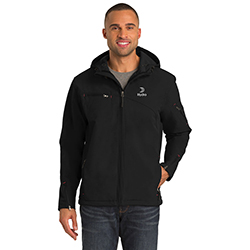 PORT AUTHORITY MEN'S TEXTURED HOODED SOFT SHELL